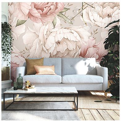 Mr. Kate Watercolor Floral Peel & Stick Wallpaper Mural