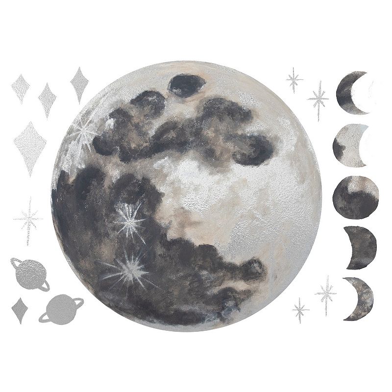 Mr. Kate Moon Peel & Stick Wall Decals, Multicolor