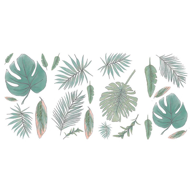 Mr. Kate Palm Peel & Stick Wall Decals, Multicolor