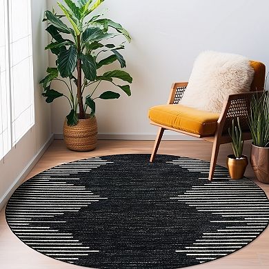 World Rug Gallery Bohemian Stripe Area Rug
