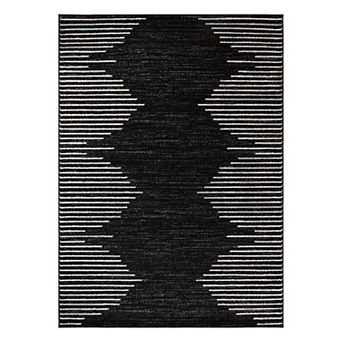 World Rug Gallery Bohemian Stripe Area Rug