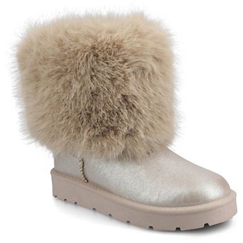 Journee Shanay Women's Faux-Fur Winter Boots