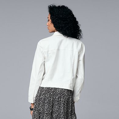 Women's Simply Vera Vera Wang Fashionable Denim Jacket