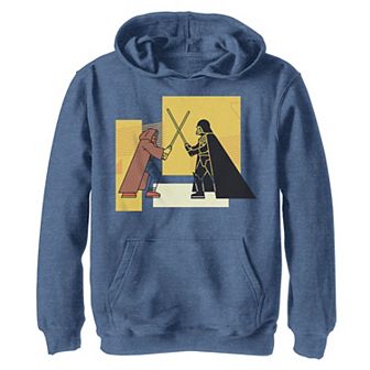Boys 8-20 Star Wars Obi-Wan Kenobi Blocky Vader Vs Obi-Wan Graphic Hoodie