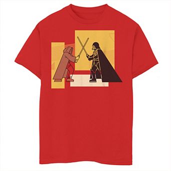 Boys 8-20 Star Wars Obi-Wan Kenobi Blocky Vader Vs Obi-Wan Graphic Tee