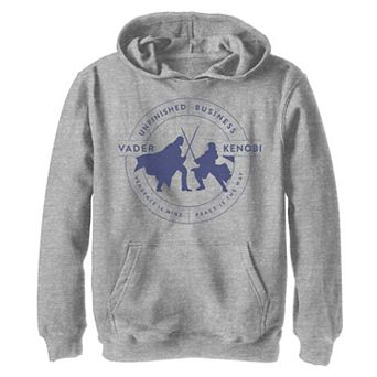 Boys 8-20 Star Wars Obi-Wan Kenobi Unfinished Business Duel Vader Vs Kenobi Graphic Hoodie