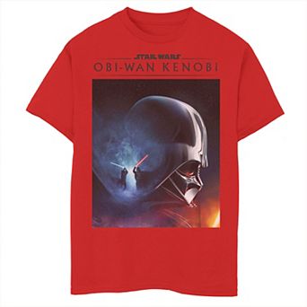 Boys 8-20 Star Wars Obi-Wan Kenobi Darth Vader Vs Obi-Wan Kenobi Galaxy Fight Graphic Tee