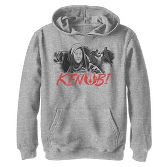 Boys 8-20 Star Wars Obi-Wan Kenobi Young Kenobi Vs Vader Jedi Logo Graphic Hoodie