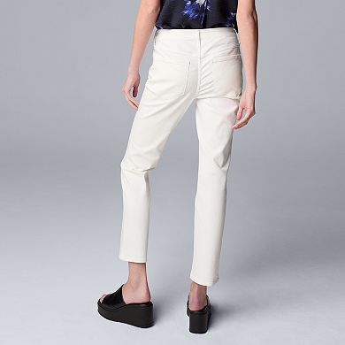Women's Simply Vera Vera Wang Slim Straight Leg Jeans