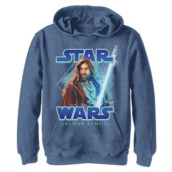 Boys 8-20 Star Wars Obi-Wan Kenobi Painterly Kenobi With Logo Graphic Hoodie