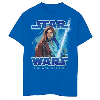 Boys 8-20 Star Wars Obi-Wan Kenobi Painterly Kenobi With Logo Graphic Tee