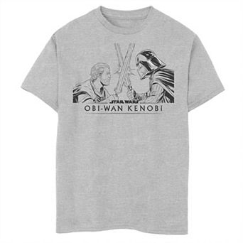 Boys 6-20 Star Wars Obi-Wan Kenobi Lightsaber Collision Vader And Obi Wan Graphic Tee