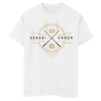Boys 8-20 Star Wars Obi-Wan Kenobi Vader Vs Kenobi Light Saber Crest Graphic Tee