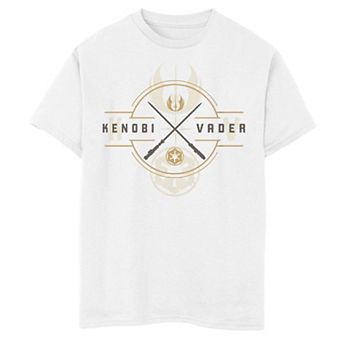 Boys 8-20 Star Wars Obi-Wan Kenobi Vader Vs Kenobi Light Saber Crest Graphic Tee
