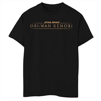 Boys 6-20 Star Wars Obi-Wan Kenobi Star Wars Obi-Wan Gold Logo Graphic Tee