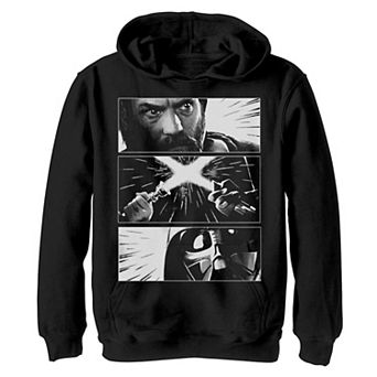 Boys 4-20 Star Wars Obi-Wan Kenobi Vader Obi Wan Stare Clash Graphic Hoodie