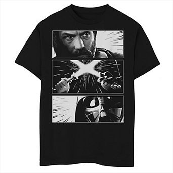 Boys 6-20 Star Wars Obi-Wan Kenobi Vader Obi Wan Stare Clash Graphic Tee