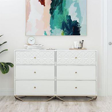 CosmoLiving by Cosmopolitan Blair 6-Drawer Dresser