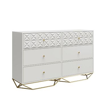CosmoLiving by Cosmopolitan Blair 6-Drawer Dresser