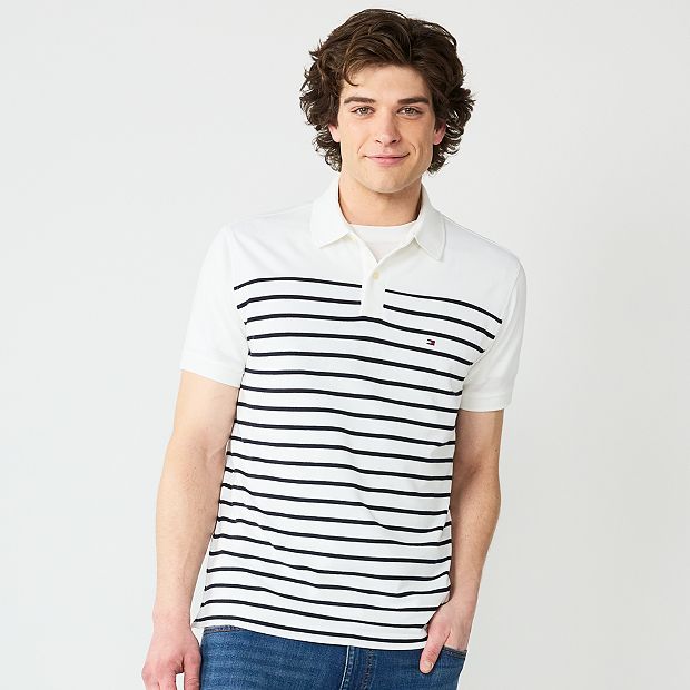 tommy hilfiger striped polo shirt