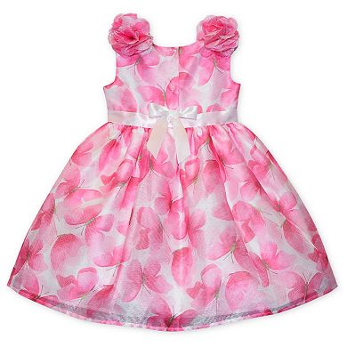 Baby & Toddler Girl Blueberi Boulevard Butterfly Print Organza Dress