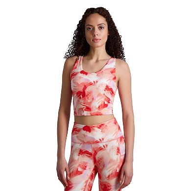 Gaiam Flow Medium-Impact Longline Sports Bra