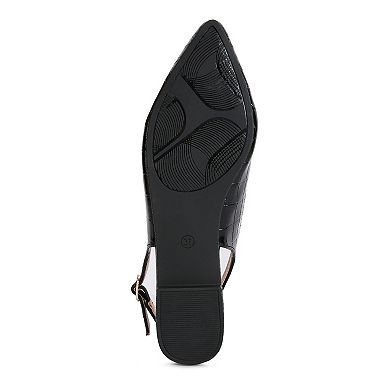 London Rag Trempe Women's Croc Slingback Sandals