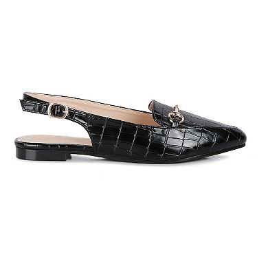 London Rag Trempe Women's Croc Slingback Sandals