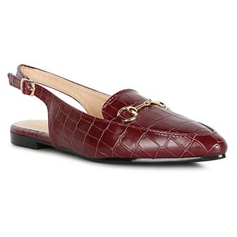 London Rag Trempe Women's Croc Slingback Sandals