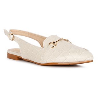 London Rag Trempe Women's Croc Slingback Sandals