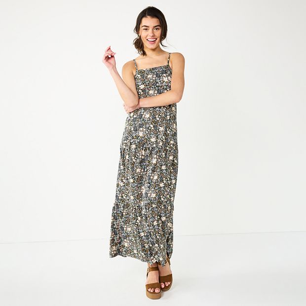 Juniors' SO Tiered Knit Maxi Dress