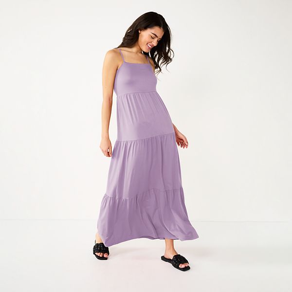 Petite Sonoma Goods For Life® Tiered Maxi Tank Dress