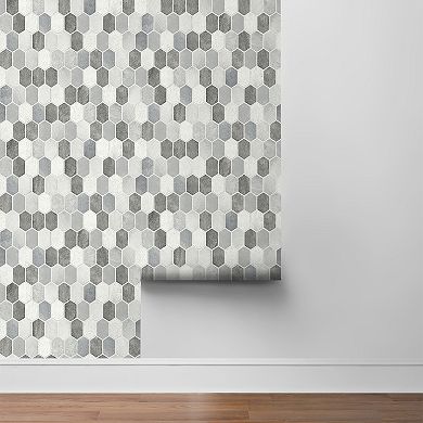 NextWall Hex Tile Peel & Stick Wallpaper