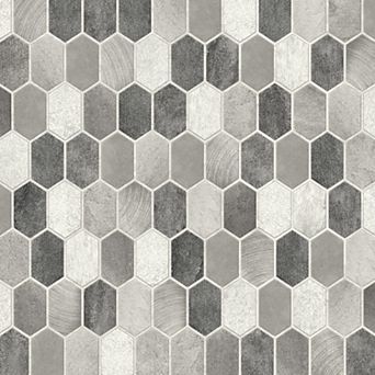 NextWall Hex Tile Peel & Stick Wallpaper