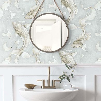 NextWall Koi Fish Peel and Stick Wallpaper