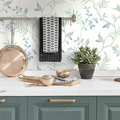 NextWall Leaf Trail Peel & Stick Wallpaper