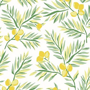 NextWall Lemon Branch Peel and Stick Wallpaper