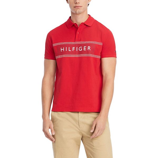 Tommy Hilfiger Men's Tommy Hilfiger Red/Royal Buffalo Bills Color Block  Polo