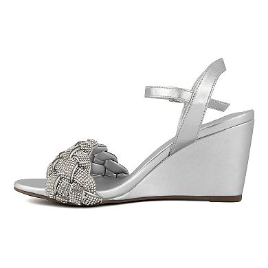 London Fog Delaney Women's Wedge Dress Sandals