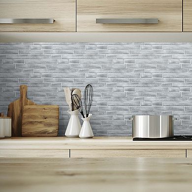 NextWall Metal Tile Peel and Stick Wallpaper