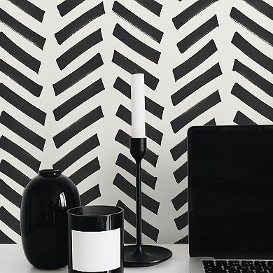 NextWall Mod Chevron Peel & Stick Wallpaper