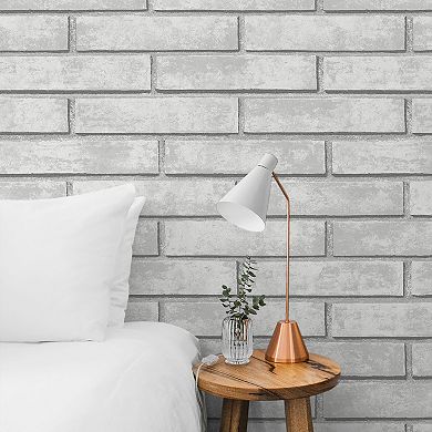 NextWall Monarch Brick Peel & Stick Wallpaper