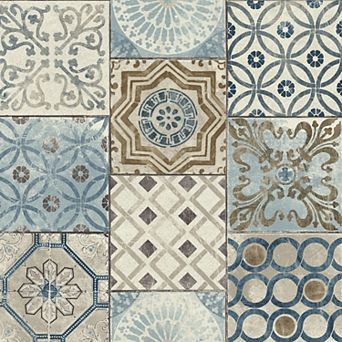 NextWall Moroccan Tile Peel and Stick Wallpaper