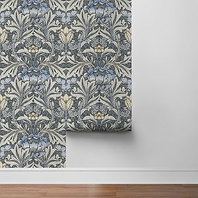 NextWall Morris Flower Peel & Stick Wallpaper