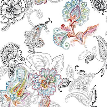 NextWall Paisley Peel and Stick Wallpaper