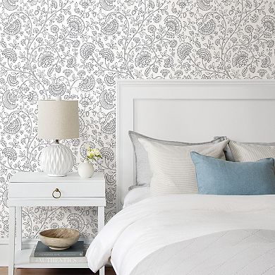 NextWall Paisley Trail Peel and Stick Wallpaper