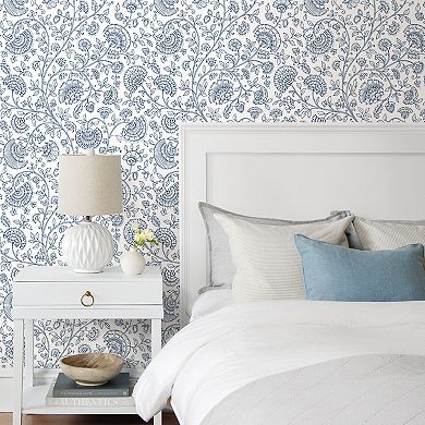 NextWall Paisley Trail Peel and Stick Wallpaper