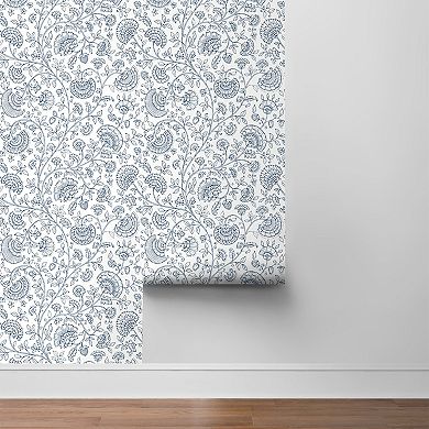 NextWall Paisley Trail Peel and Stick Wallpaper