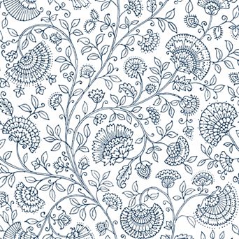 NextWall Paisley Trail Peel and Stick Wallpaper