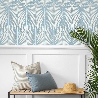 NextWall Palm Silhouette Peel & Stick Wallpaper